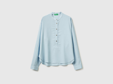 Blusa às riscas com gola coreana - ucb_image_FS