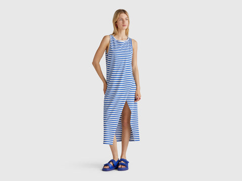Vestido às riscas com racha - ucb_image_F