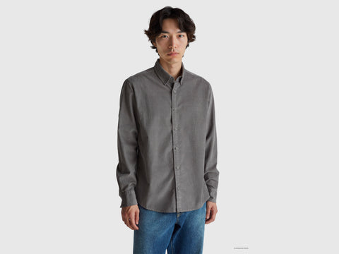 Camisa button down em veludo - ucb_image_F