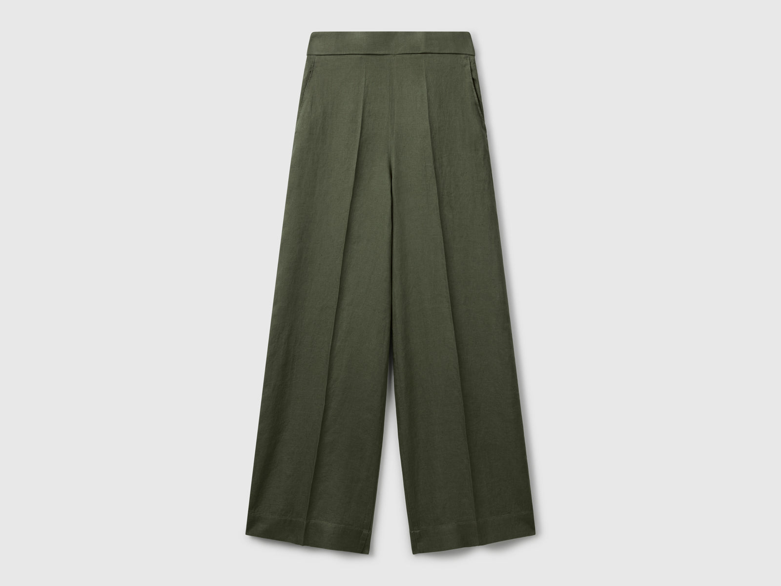 Palazzo trousers in 100% linen - ucb_image_FS