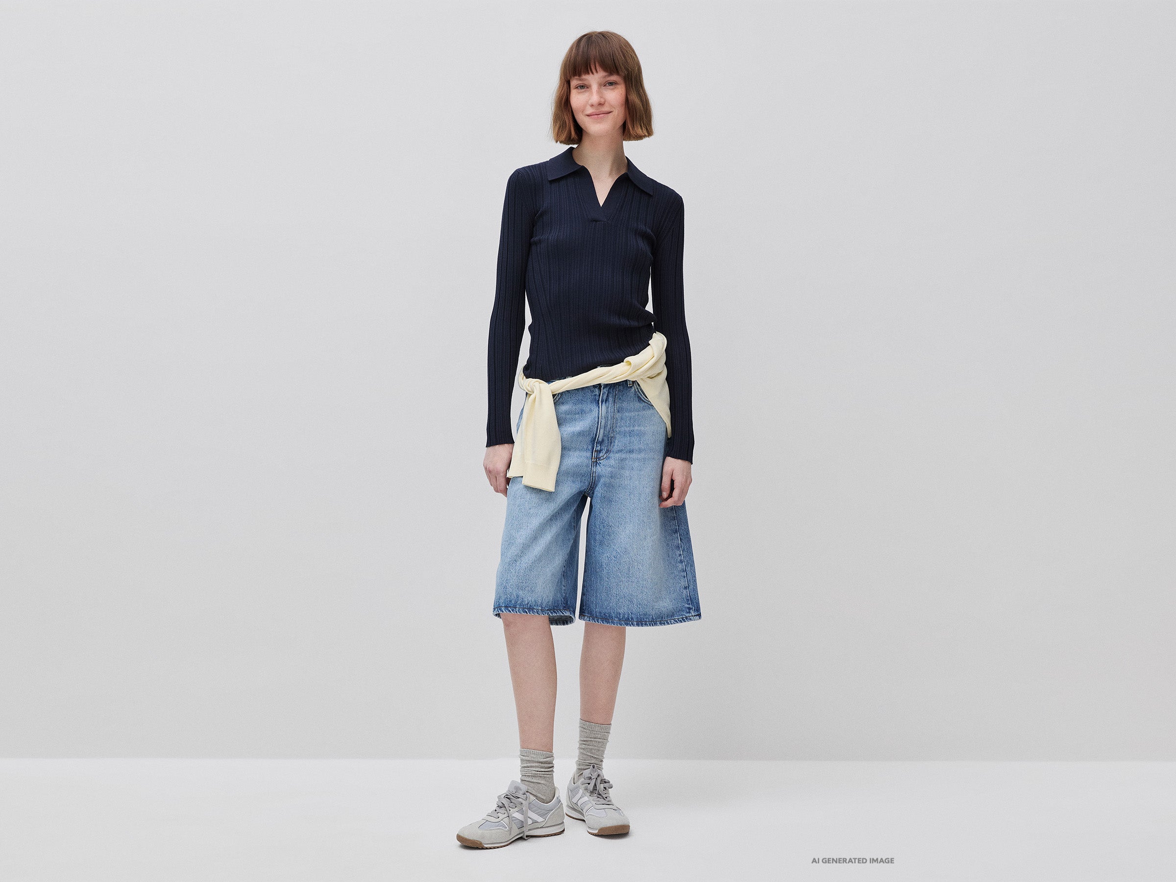 Camisola canelada com gola polo - ucb_image_FY