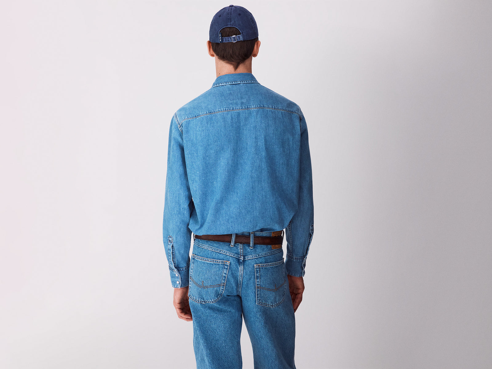 Camisa western de jeans claro - ucb_image_B