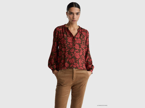 Blusa coreana com estampa floral - ucb_image_F