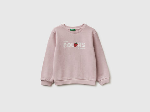 Sweatshirt with glitter logo print - ucb_image_FS