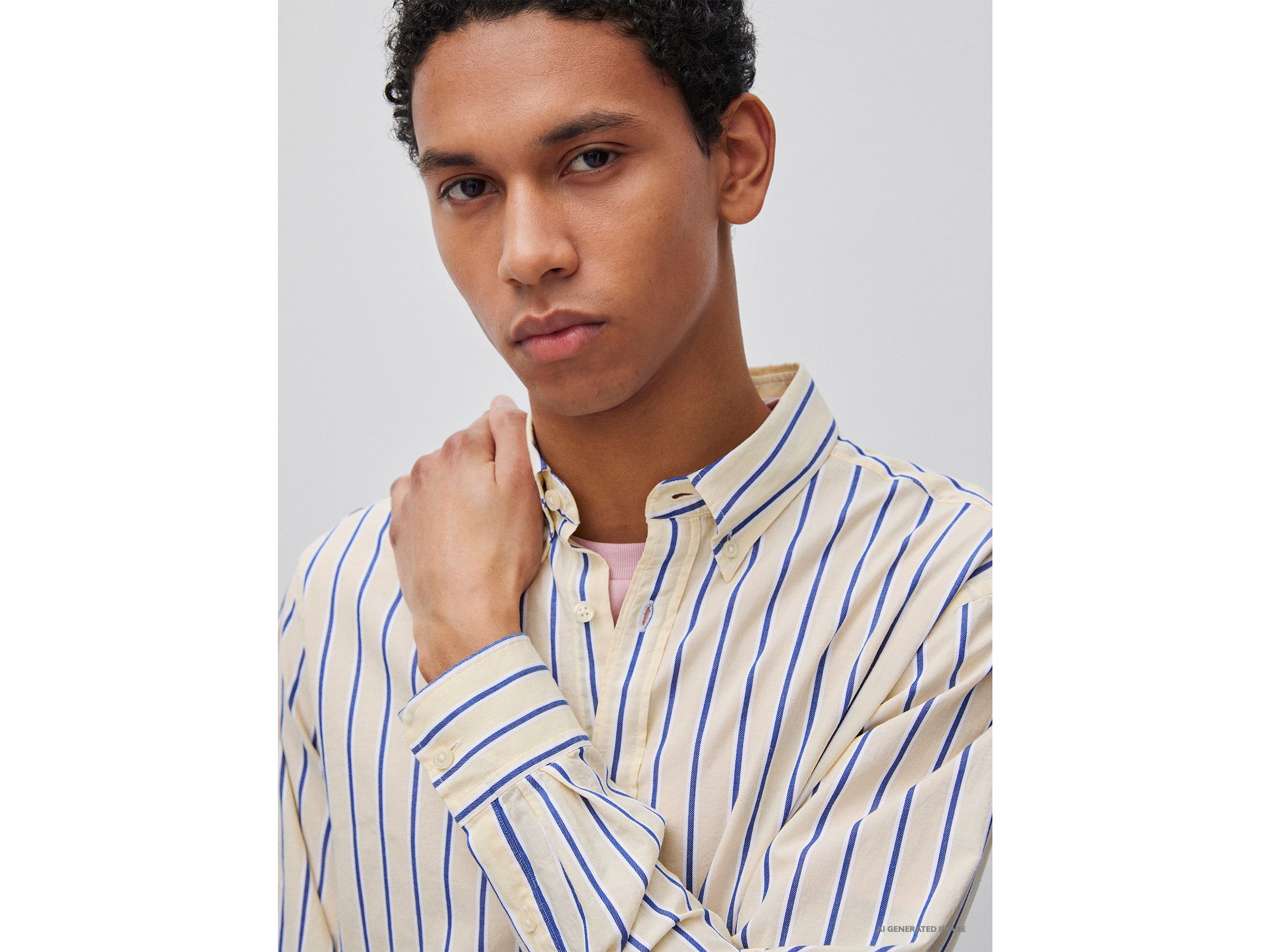 Camisa às riscas button down - ucb_image_FY