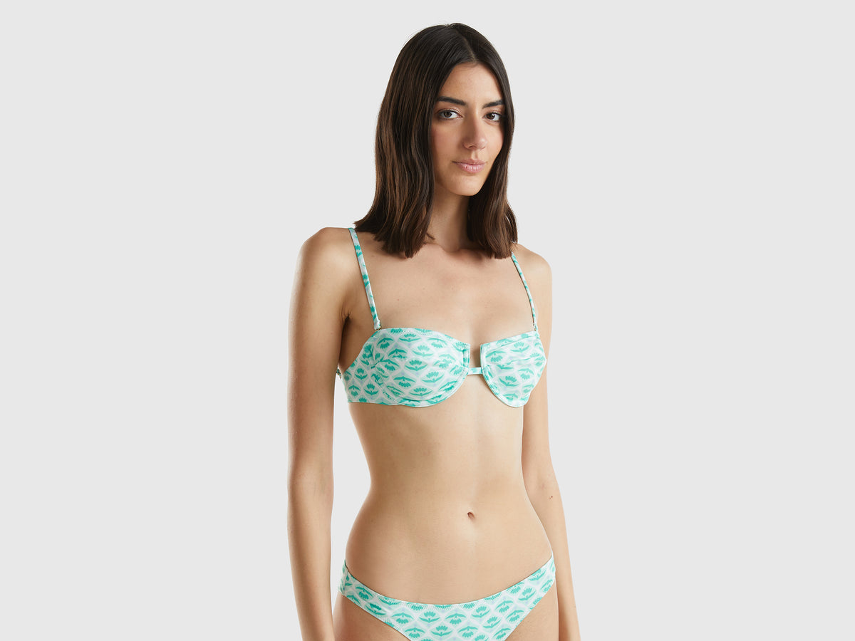 Bandeau de biquíni com estampa flores - ucb_image_F