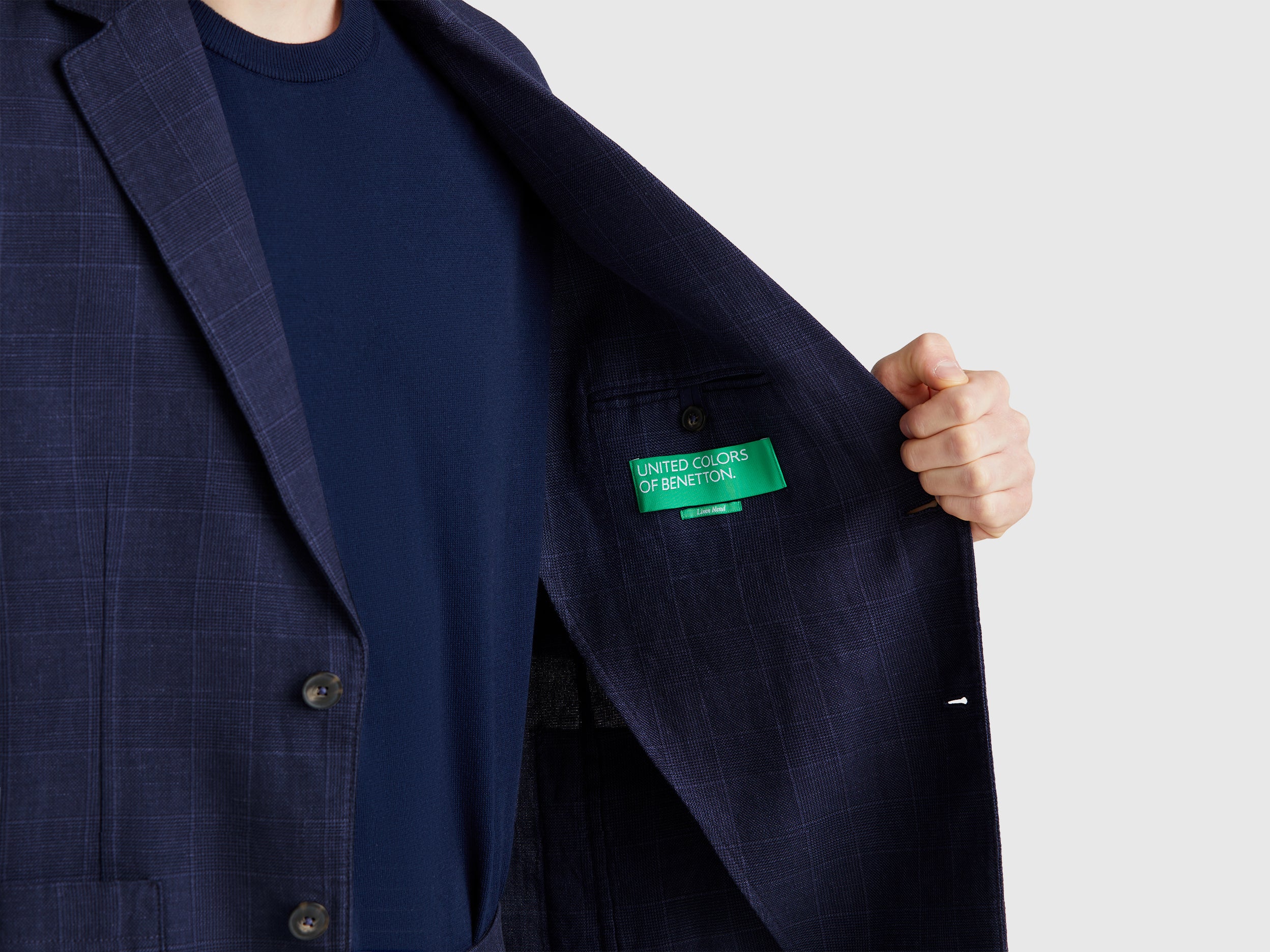 Blazer riscado em mistura de linho - ucb_image_FY
