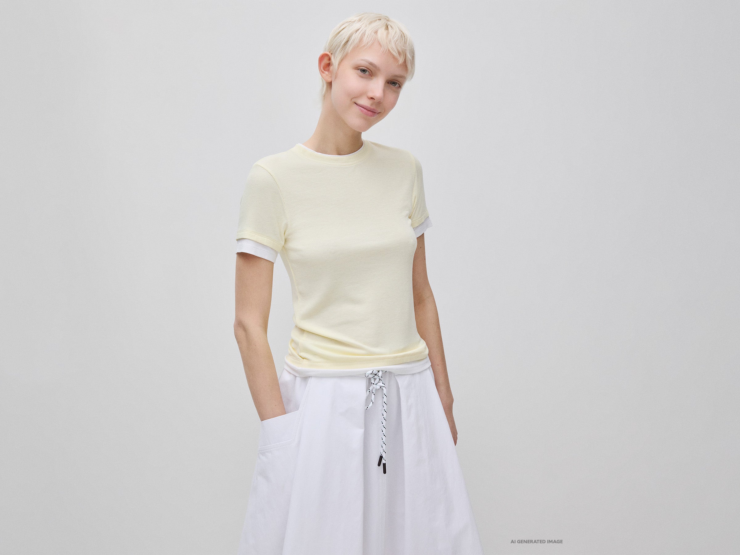 T-shirt slim fit canelada - ucb_image_F