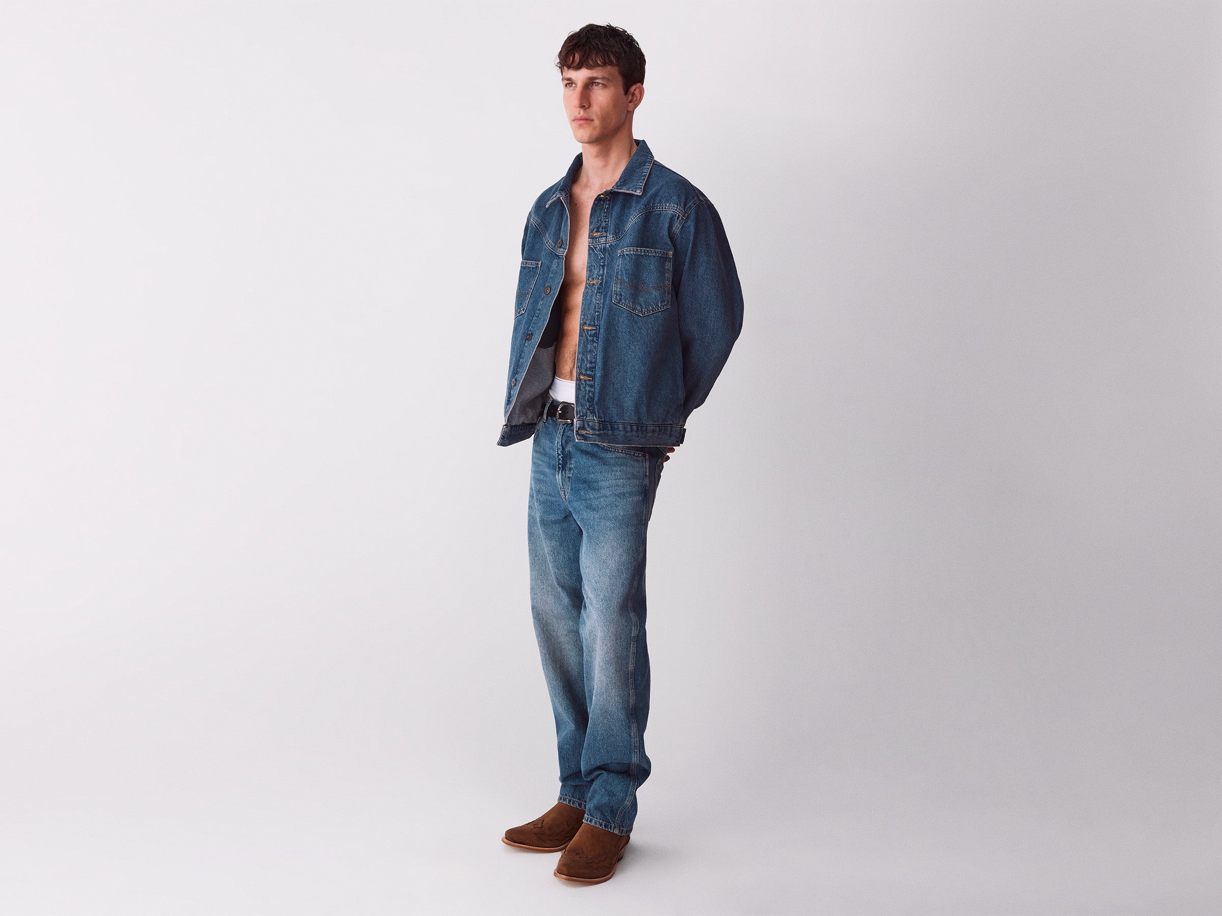 Jeans regular fit lavagem vintage - ucb_image_FY