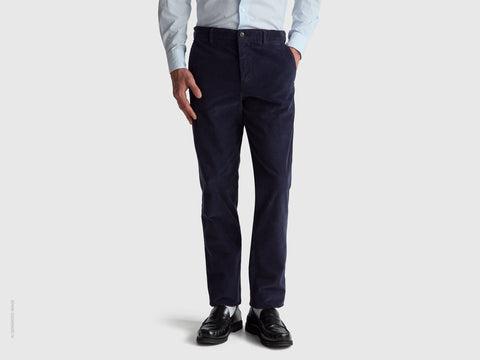 Calças slim fit em veludo stretch - ucb_image_F