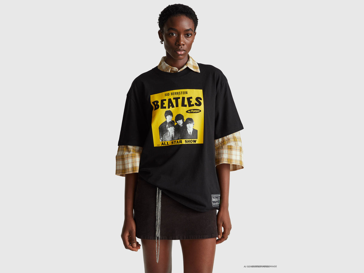 T-shirt "The Beatles” em algodão - ucb_image_F
