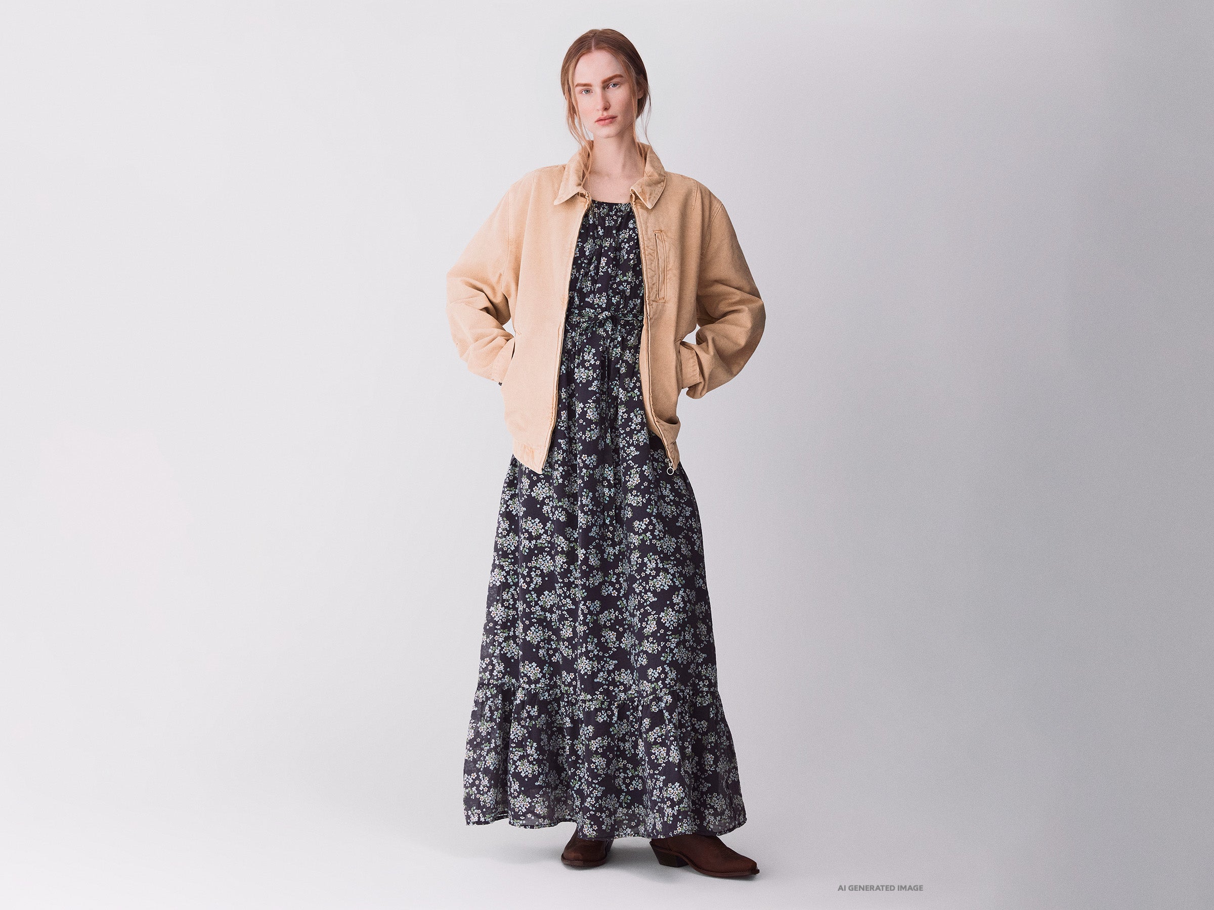 Vestido comprido com cinto - ucb_image_FY