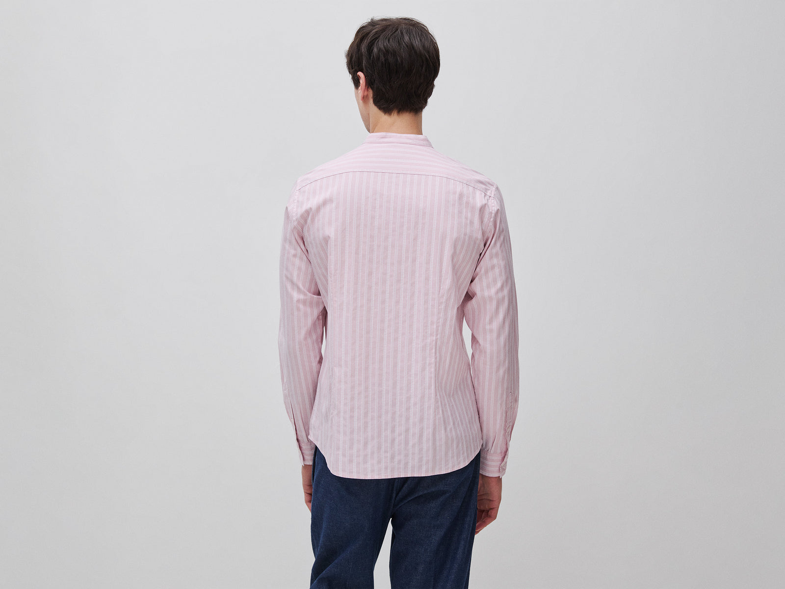 Camisa às riscas gola coreana - ucb_image_B