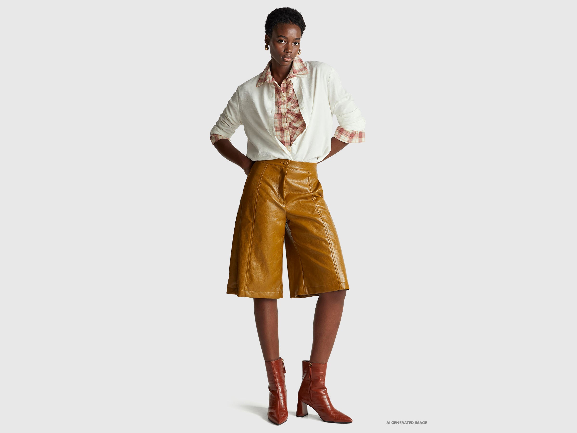 Camisa aos quadrados com folhos - ucb_image_FY