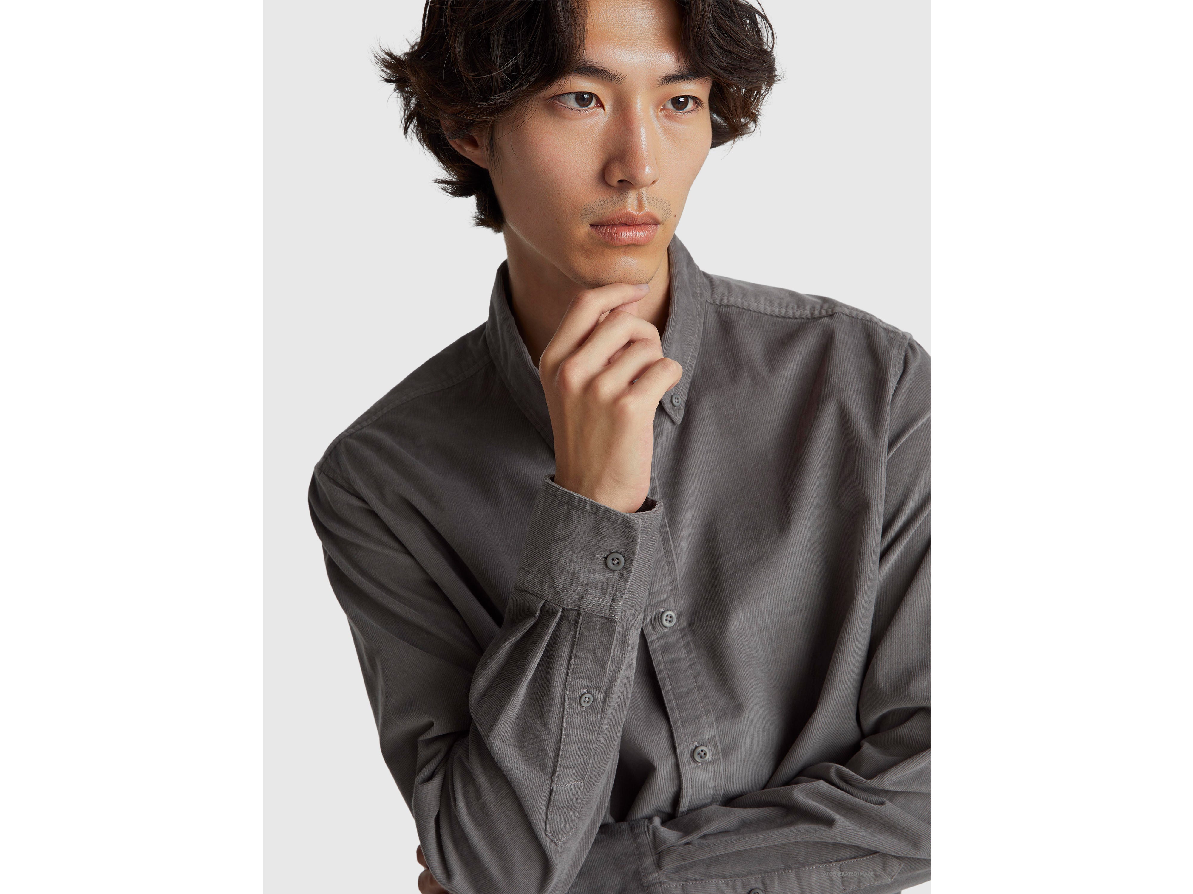 Camisa button down em veludo - ucb_image_FY