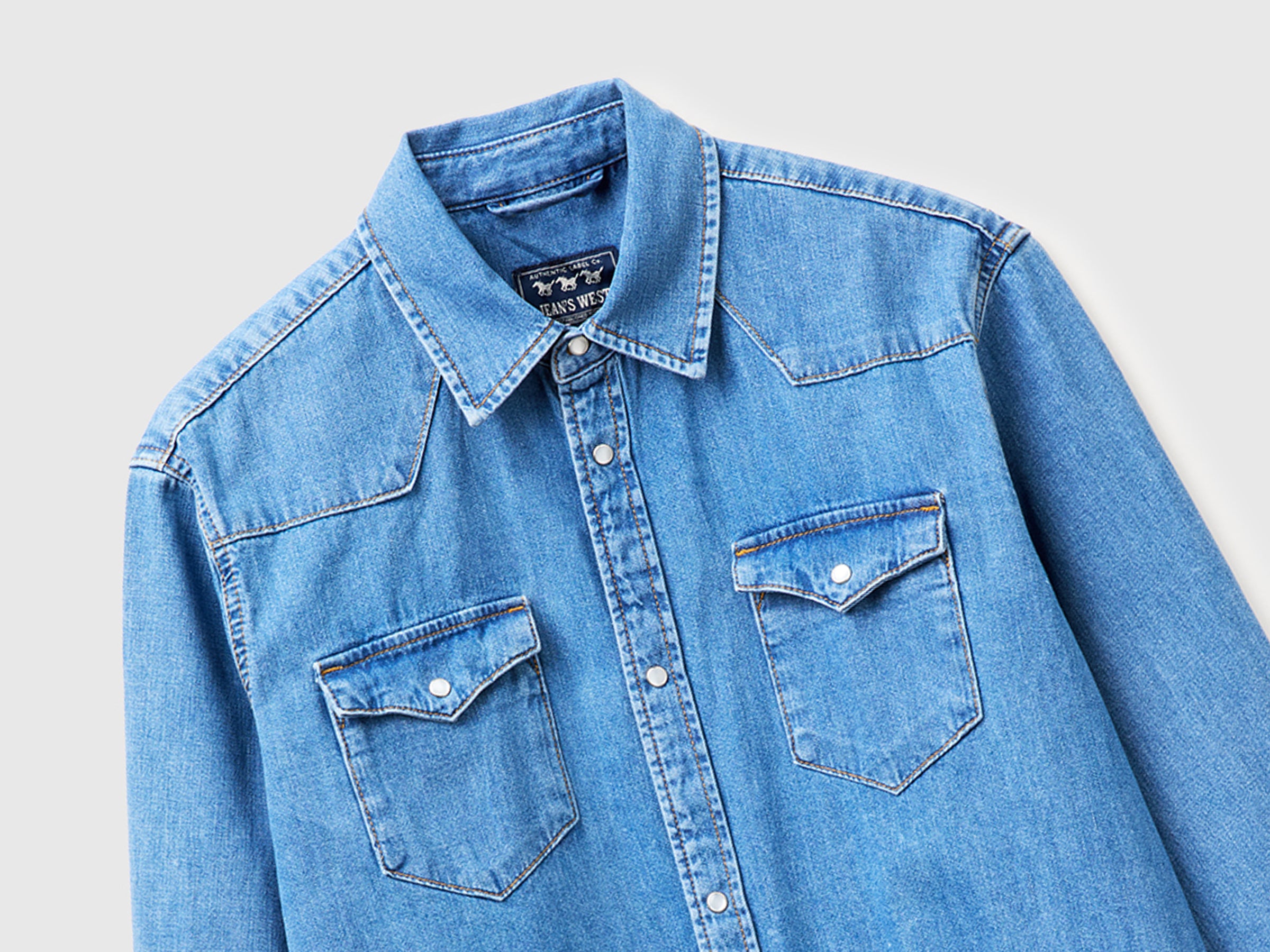 Camisa western de jeans claro - ucb_image_DS1