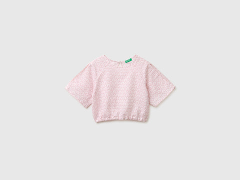 Blusa às flores em mistura de linho - ucb_image_FS