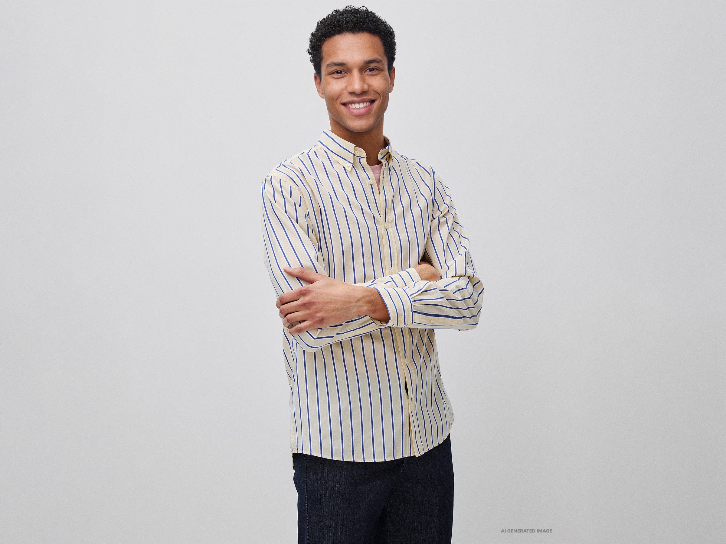 Camisa às riscas button down - ucb_image_F