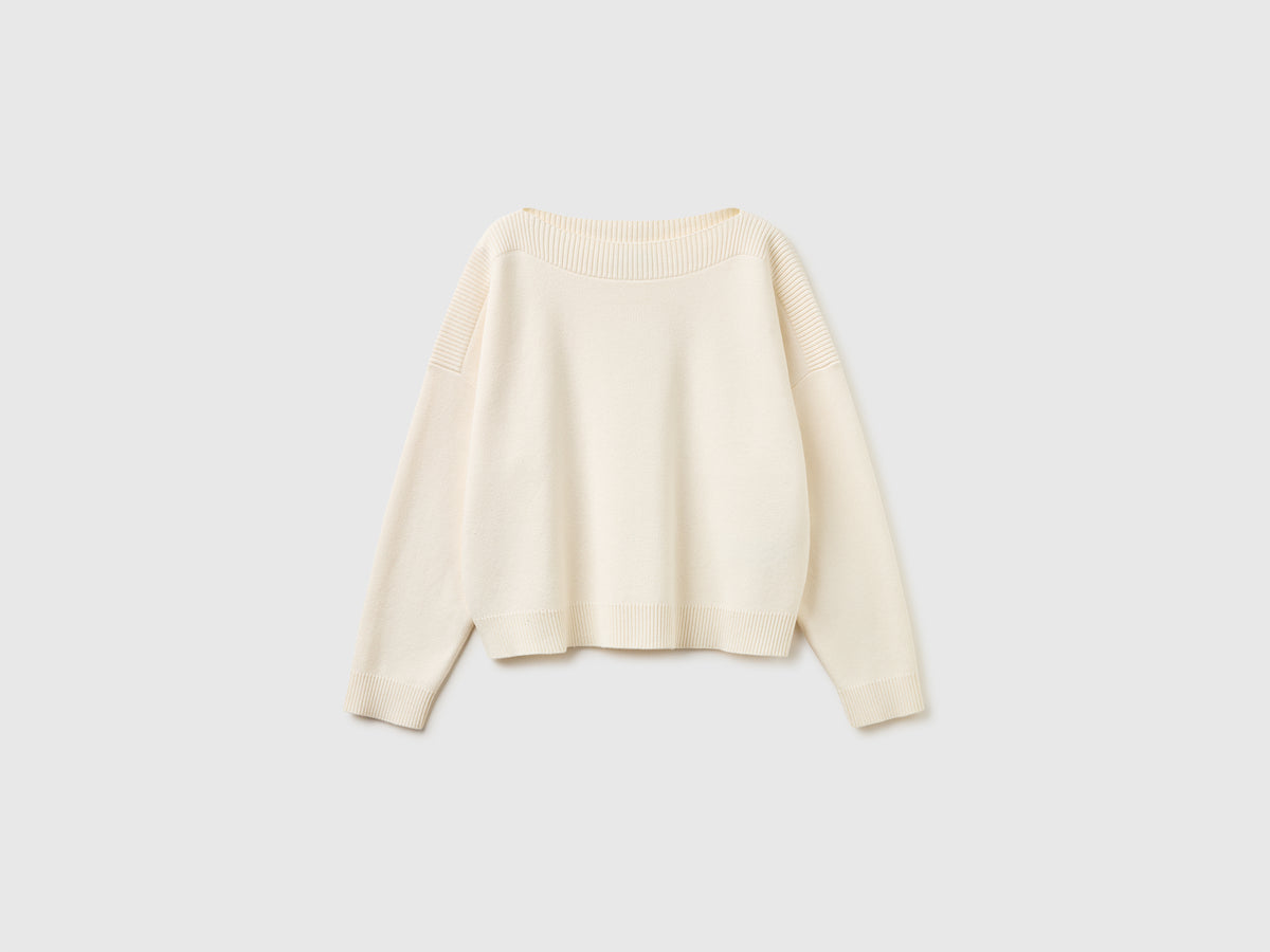 Boxy fit jacquard sweater - ucb_image_FS