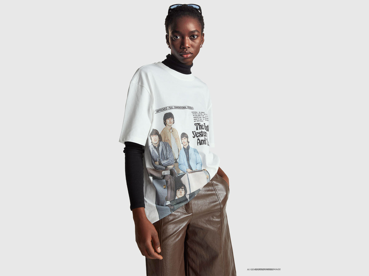 T-shirt "The Beatles” em algodão - ucb_image_F