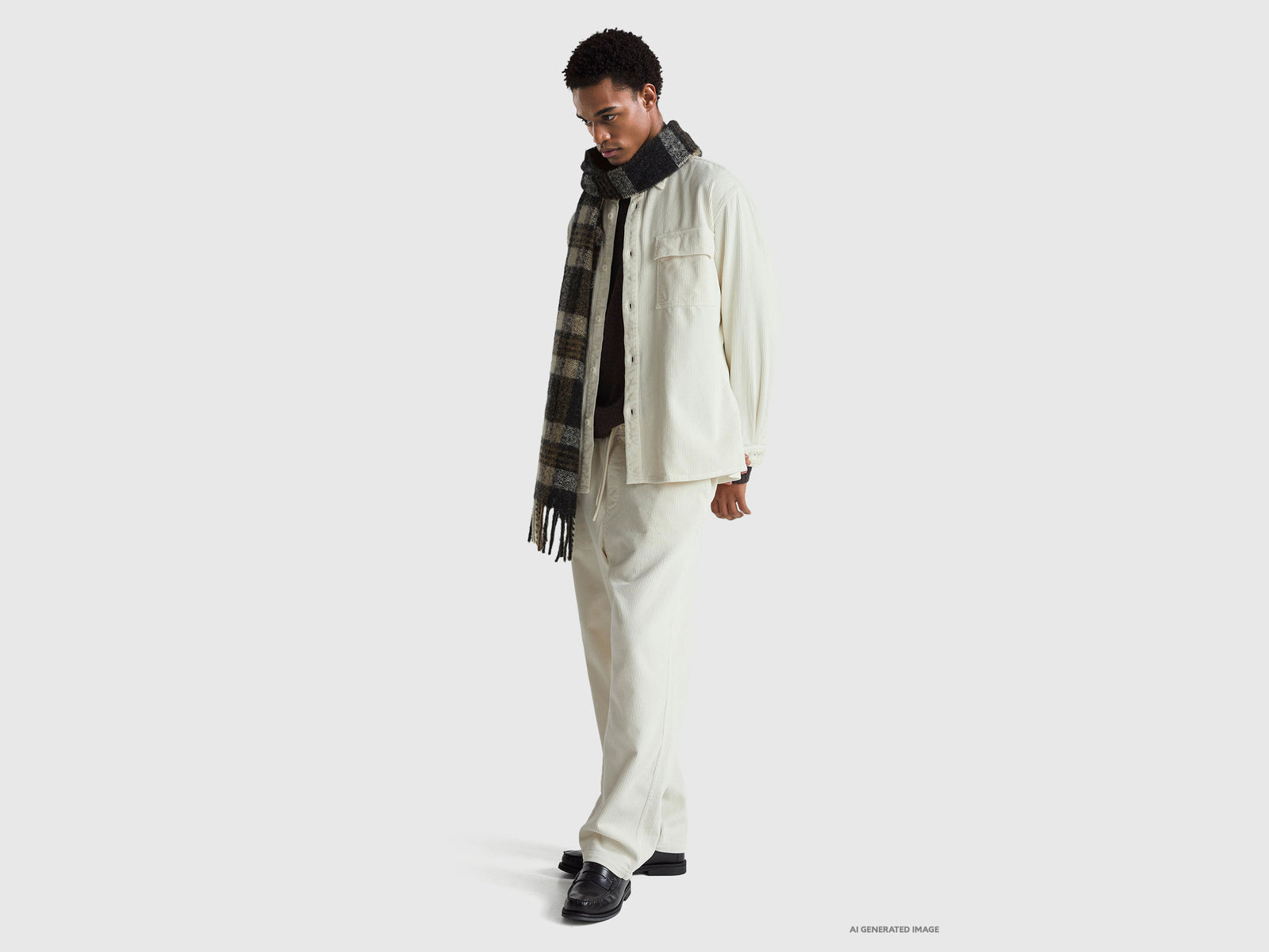 Ribbed velvet shirt