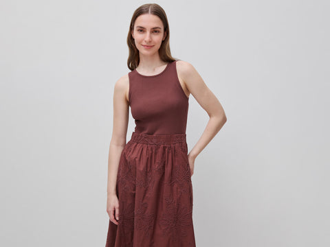 Vestido midi com bordados florais - ucb_image_F