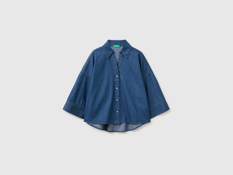 Camisa evasé em chambray - ucb_image_FS