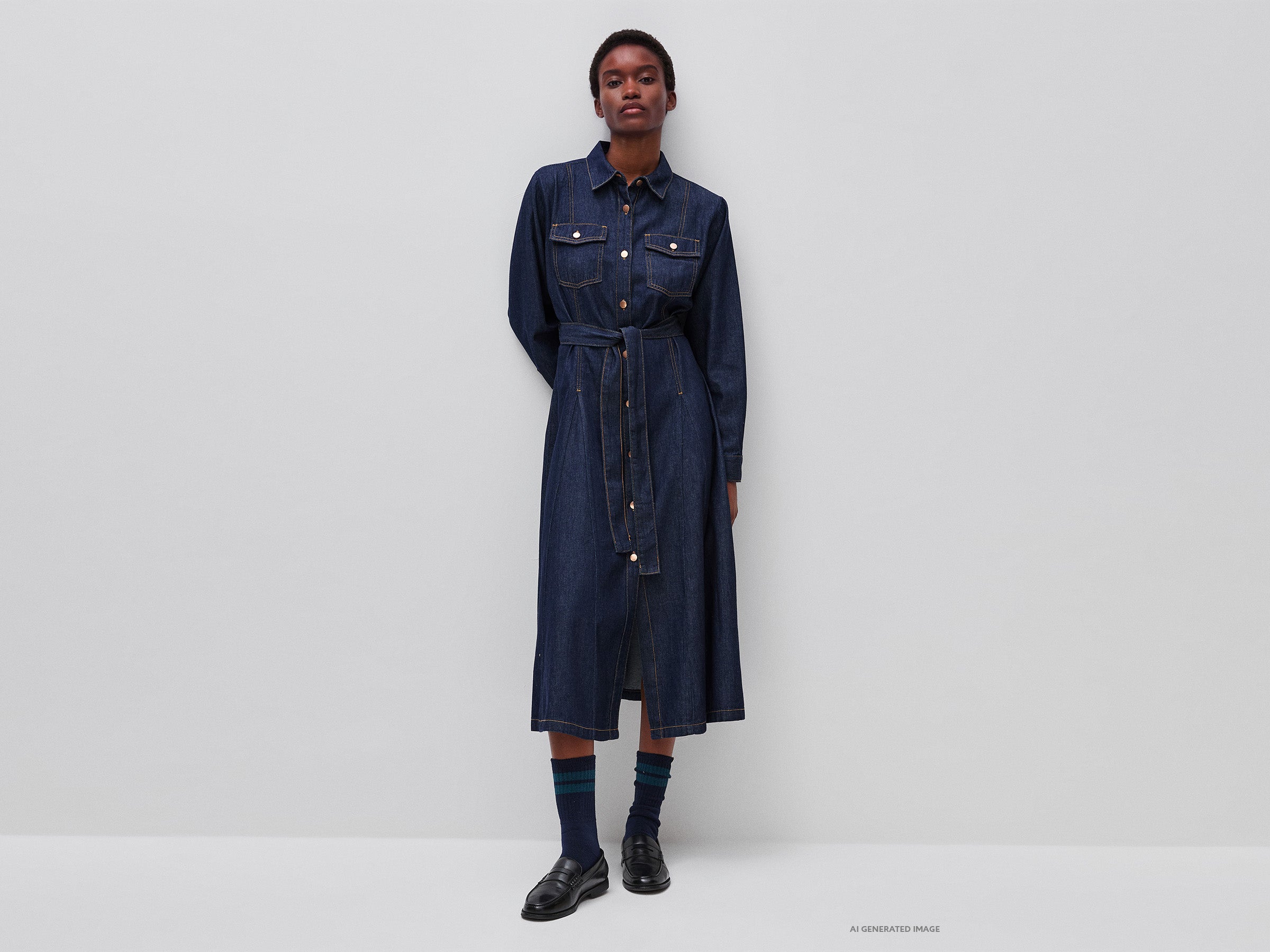 Vestido de jeans com cinto - ucb_image_FY