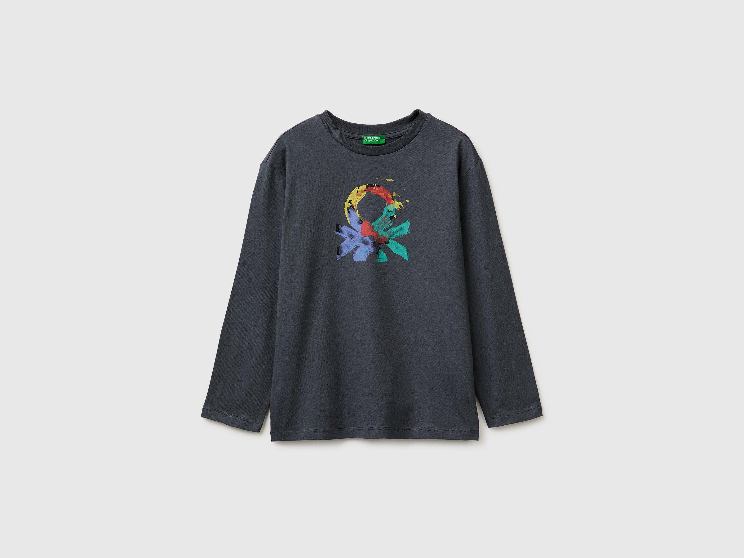 T-shirt com estampa logótipo em algodão orgânico - ucb_image_FS