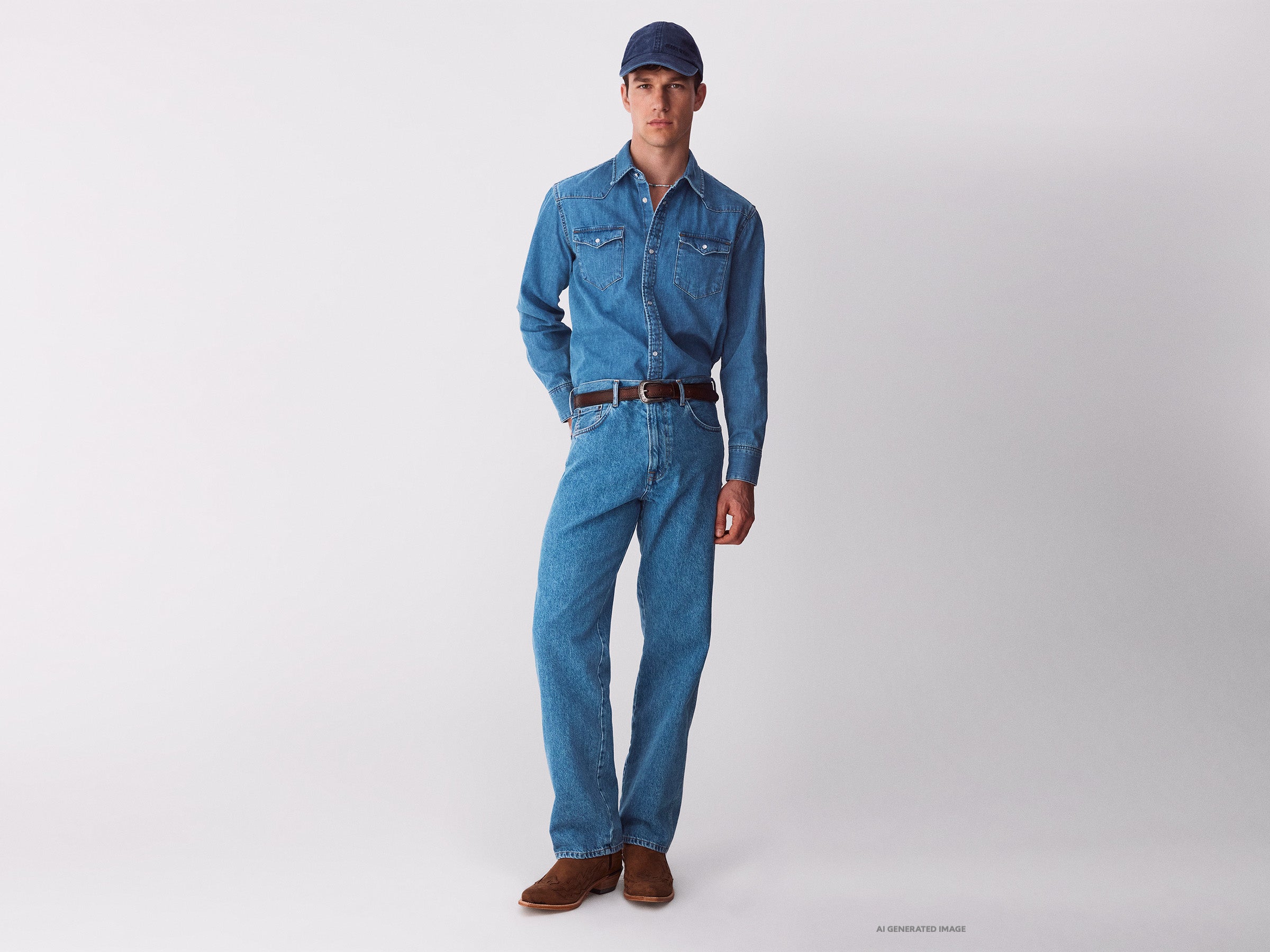 Camisa western de jeans claro - ucb_image_FY