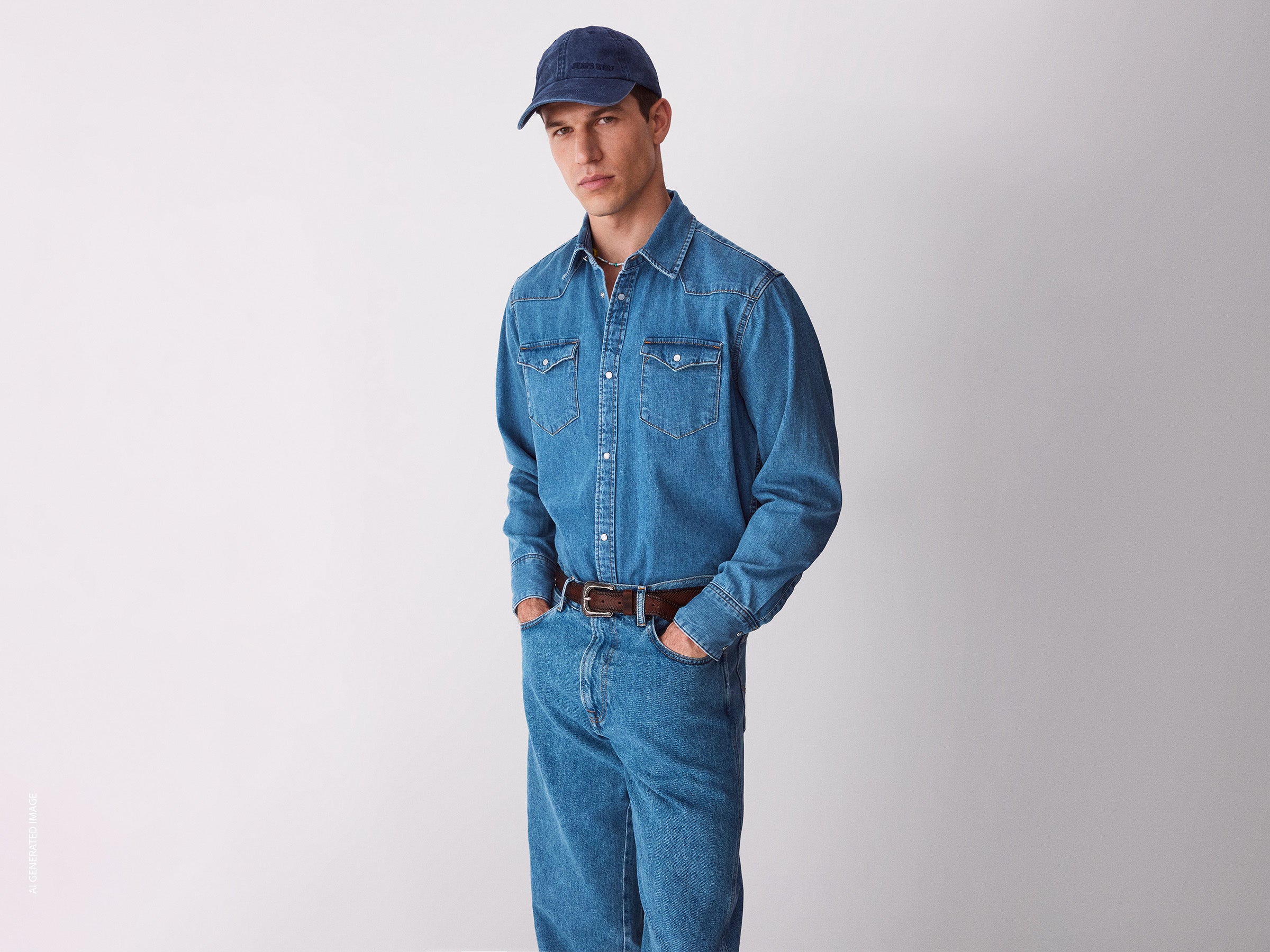 Camisa western de jeans claro - ucb_image_F