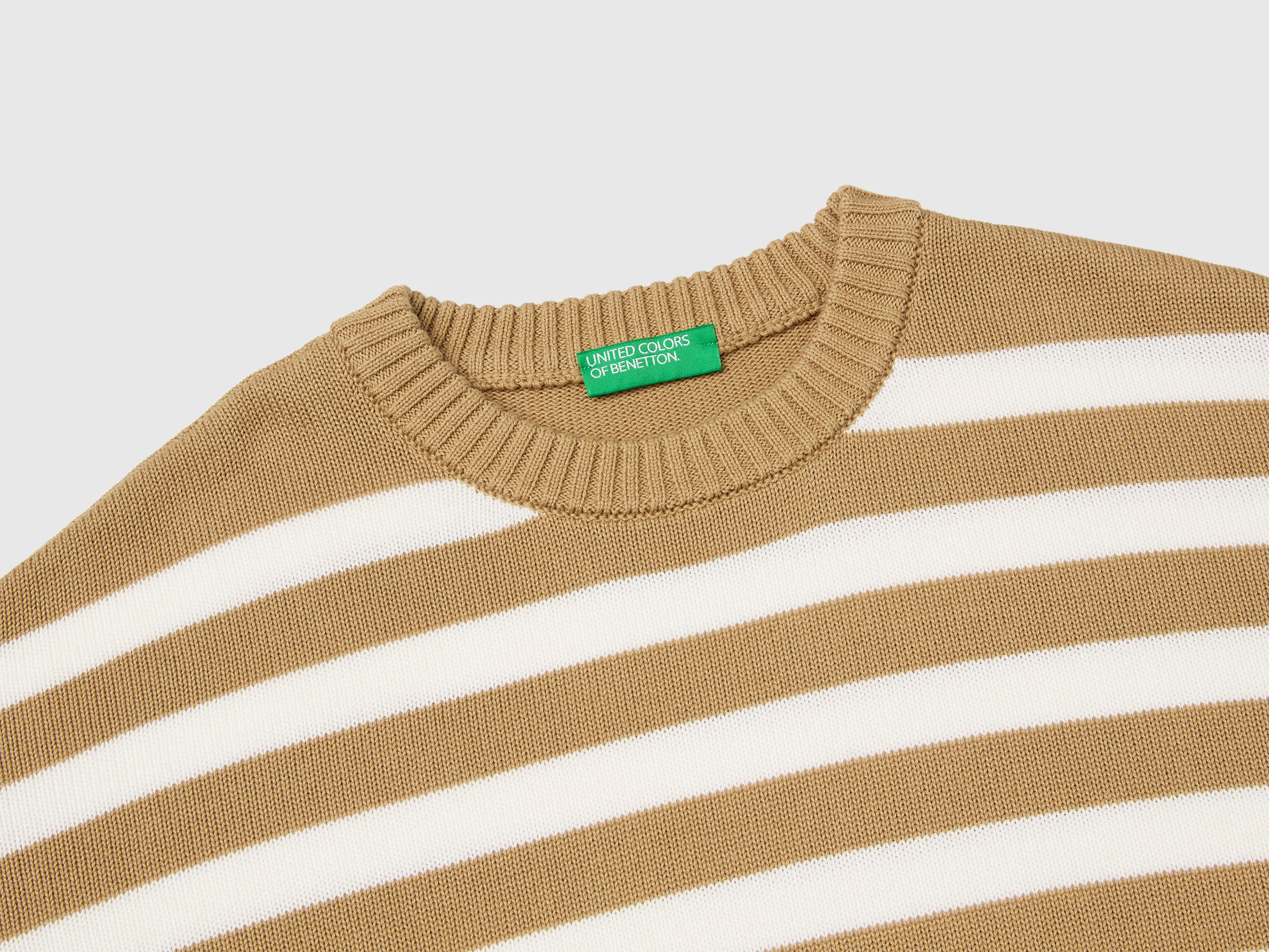 Striped sweater in tricot cotton - ucb_image_DS1