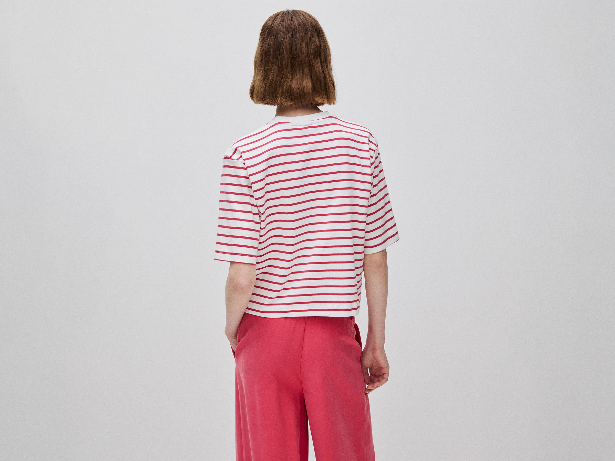 T-shirt às riscas marinière com bordado - ucb_image_B