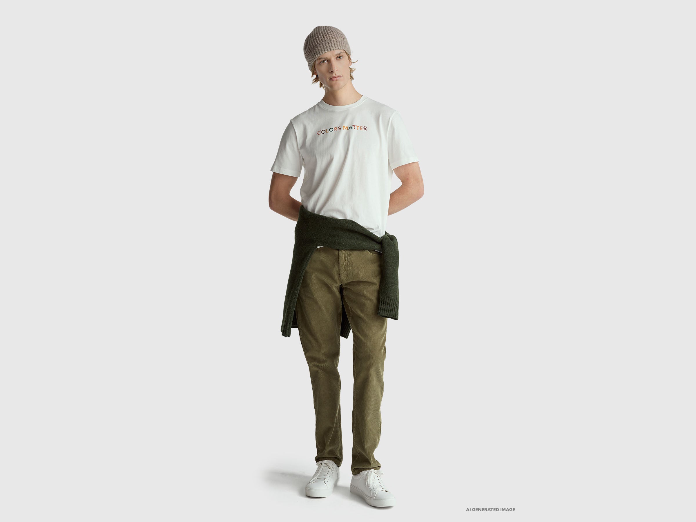 T-shirt relaxed fit com estampa à frente e atrás - ucb_image_FY