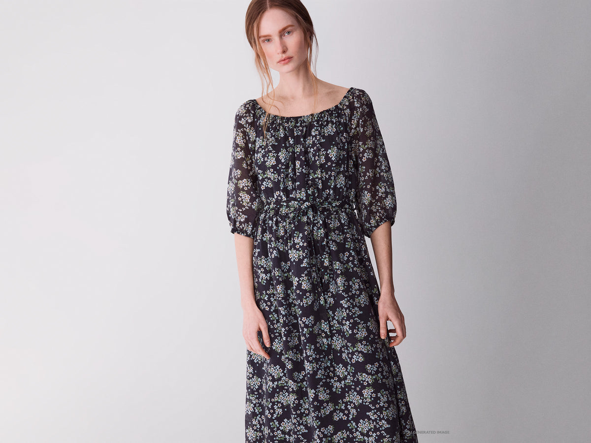 Vestido comprido com cinto - ucb_image_F