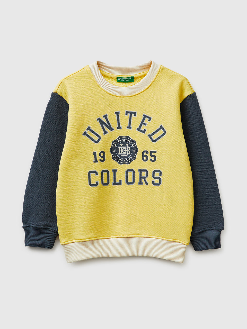 Organic cotton sweatshirt with logo print - ucb_image_FS