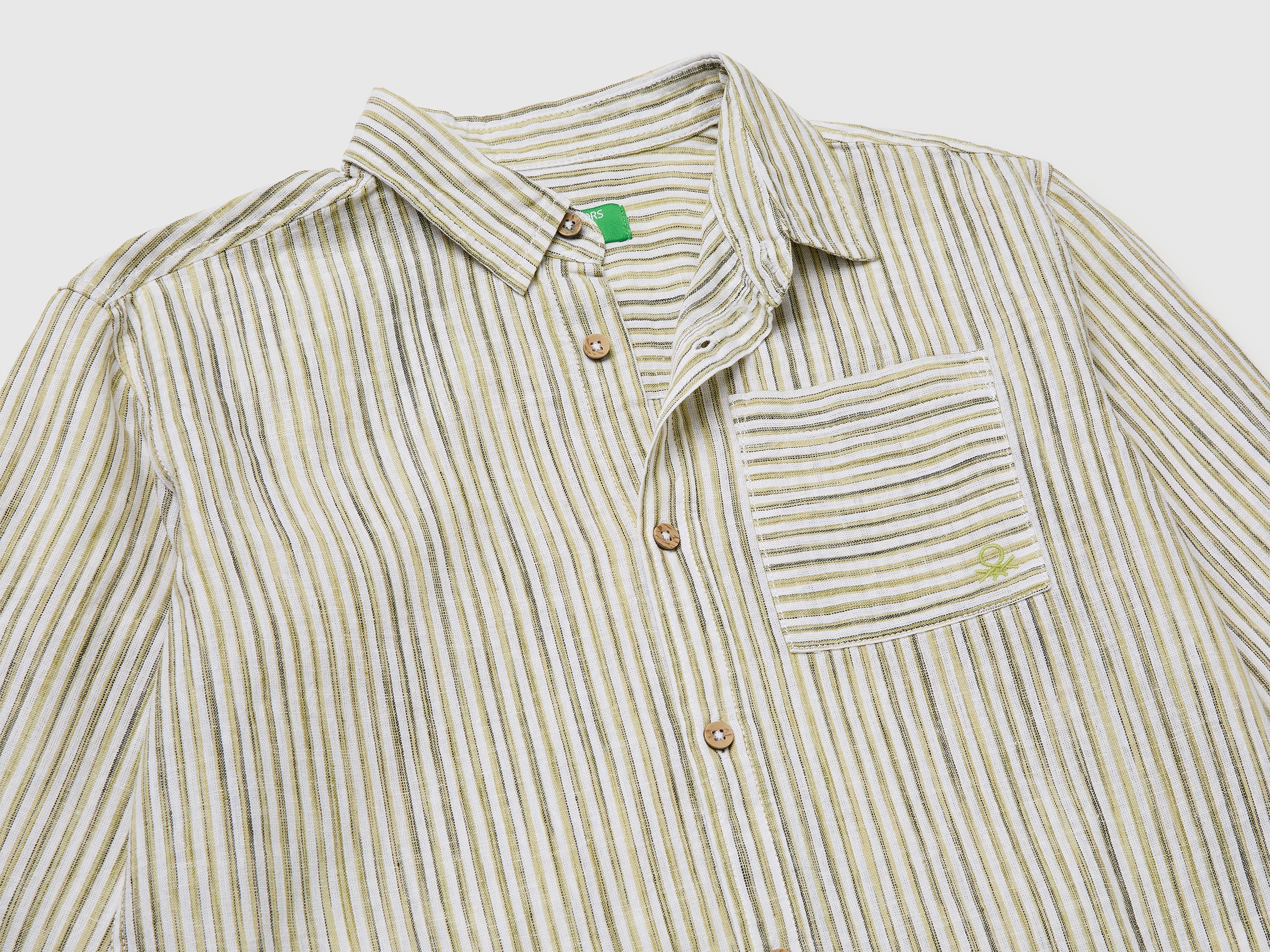 Camisa às riscas em mistura de linho - ucb_image_DS1