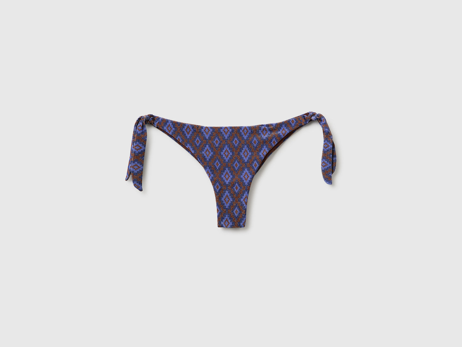 Cueca de biquíni com estampado étnico e lurex - ucb_image_FS