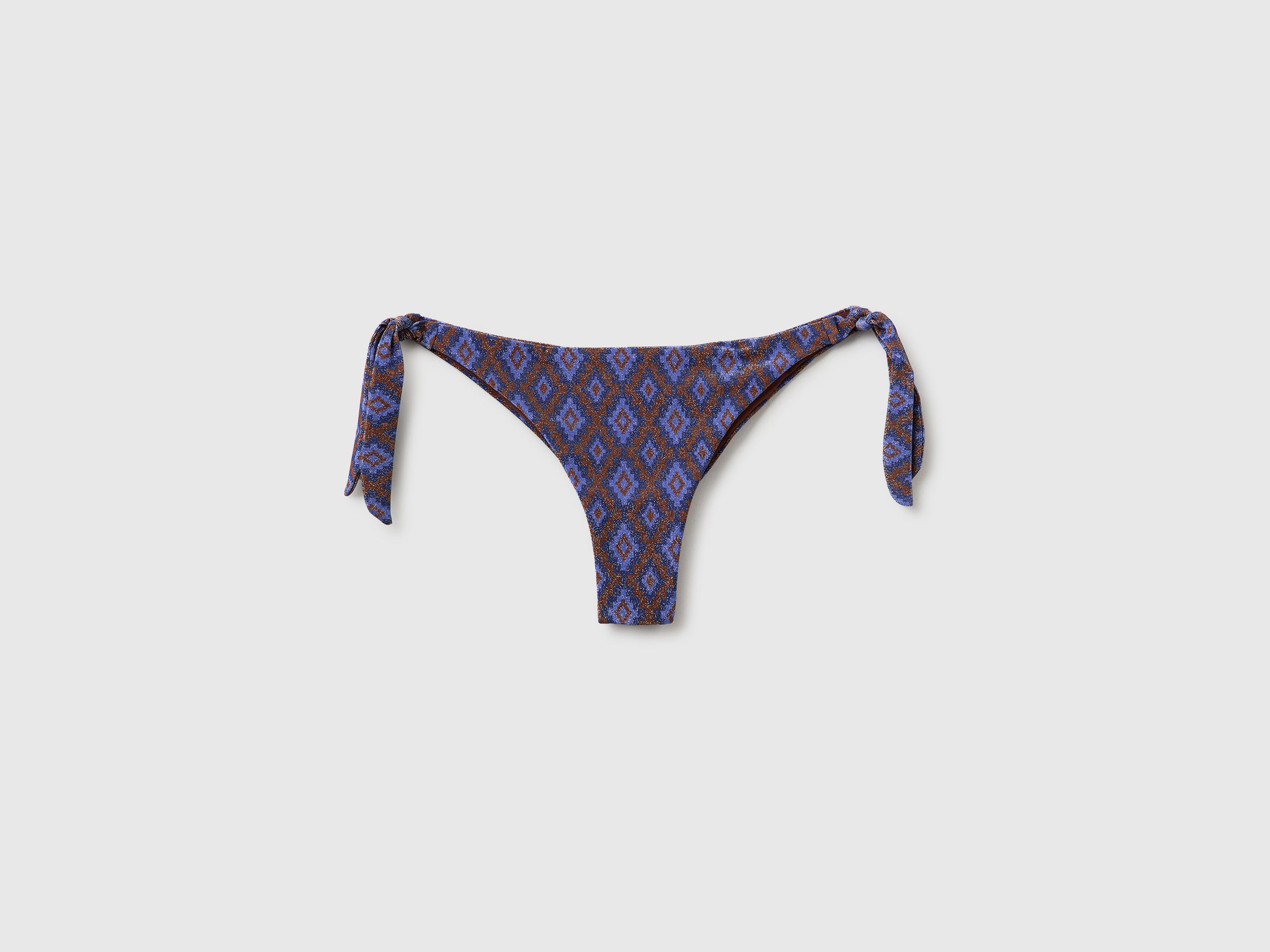 Cueca de biquíni com estampado étnico e lurex - ucb_image_FS