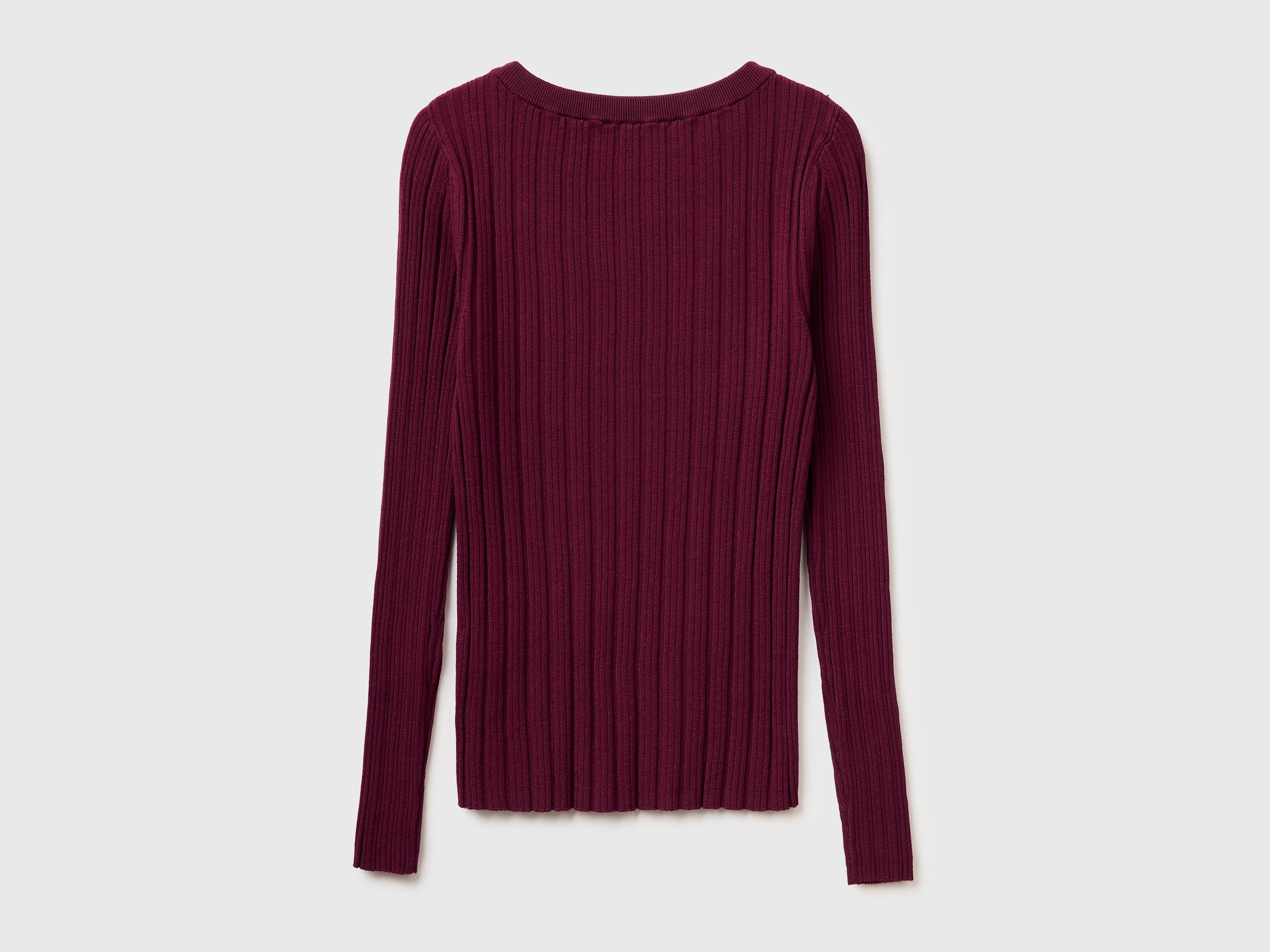 Fitted ribbed sweater - ucb_image_BS