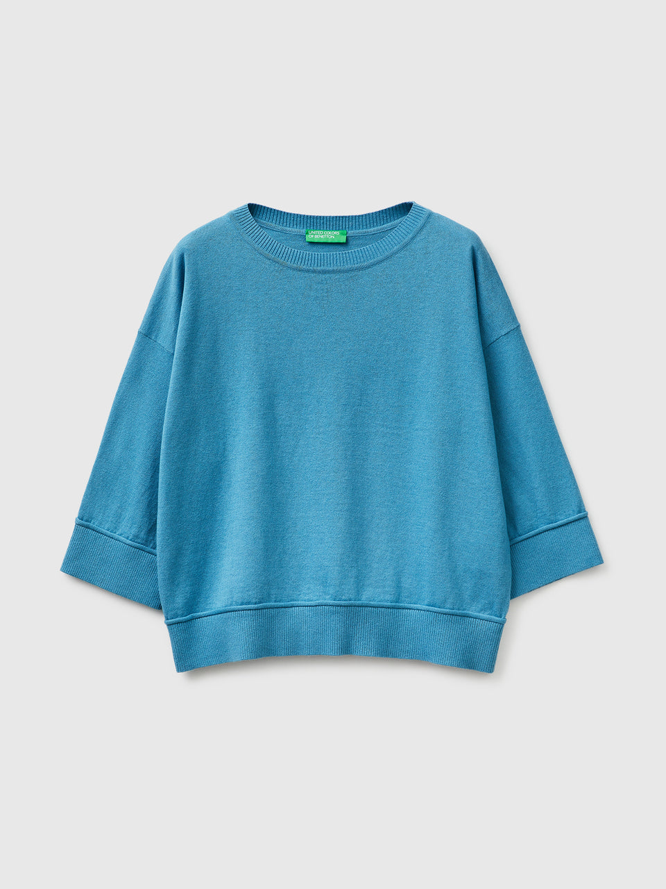 Camisola de gola redonda em algodão e lã - ucb_image_FS