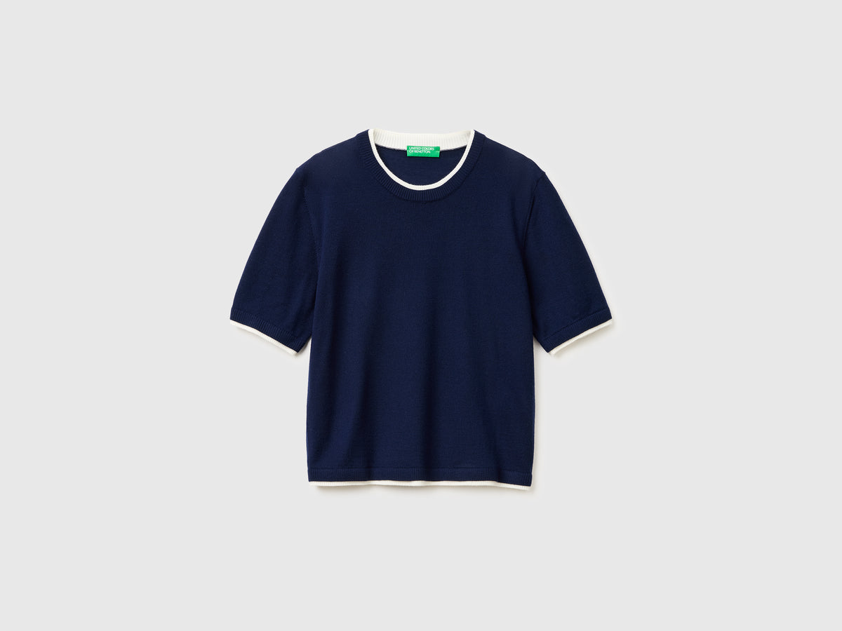 100% Merino wool short-sleeved shirt - ucb_image_FS