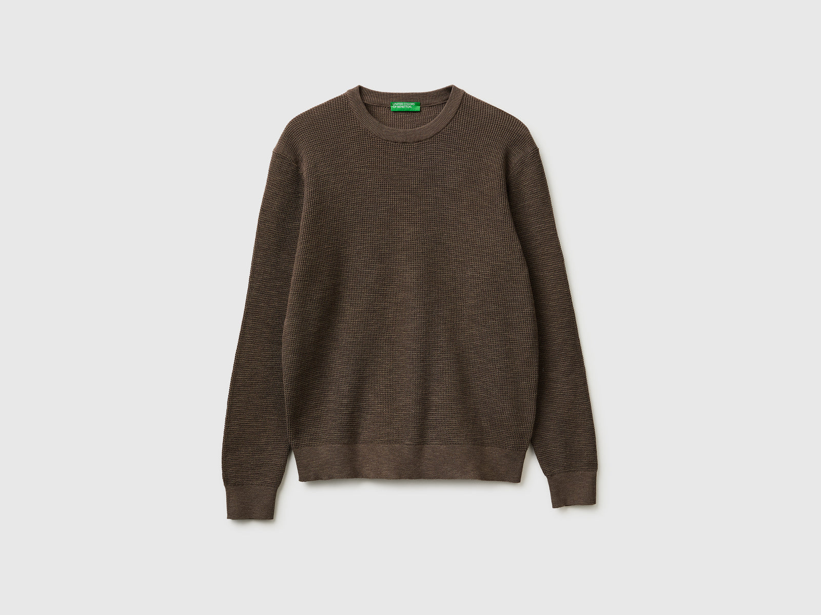 Crew neck sweater in linen blend - ucb_image_FS