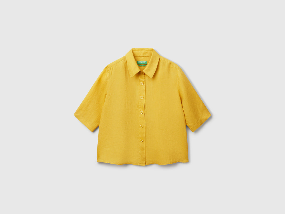 Camisa curta em puro linho - ucb_image_FS