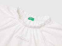 Linen blend ruffle neck T-shirt - ucb_image_DS1