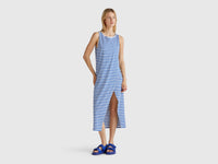 Vestido às riscas com racha - ucb_image_F