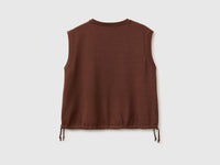 Sleeveless linen blend sweater - ucb_image_BS