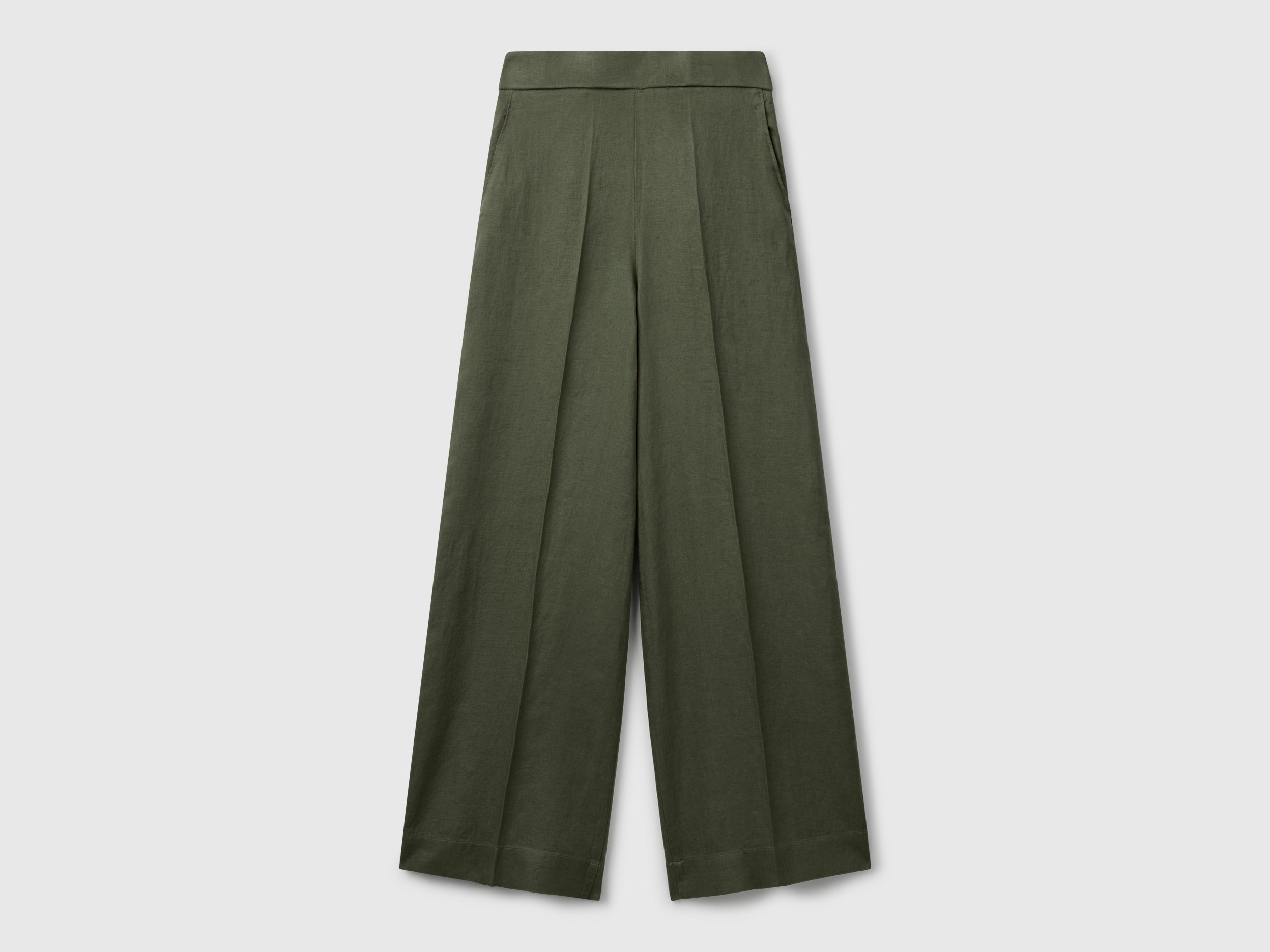 Palazzo trousers in 100% linen - ucb_image_FS