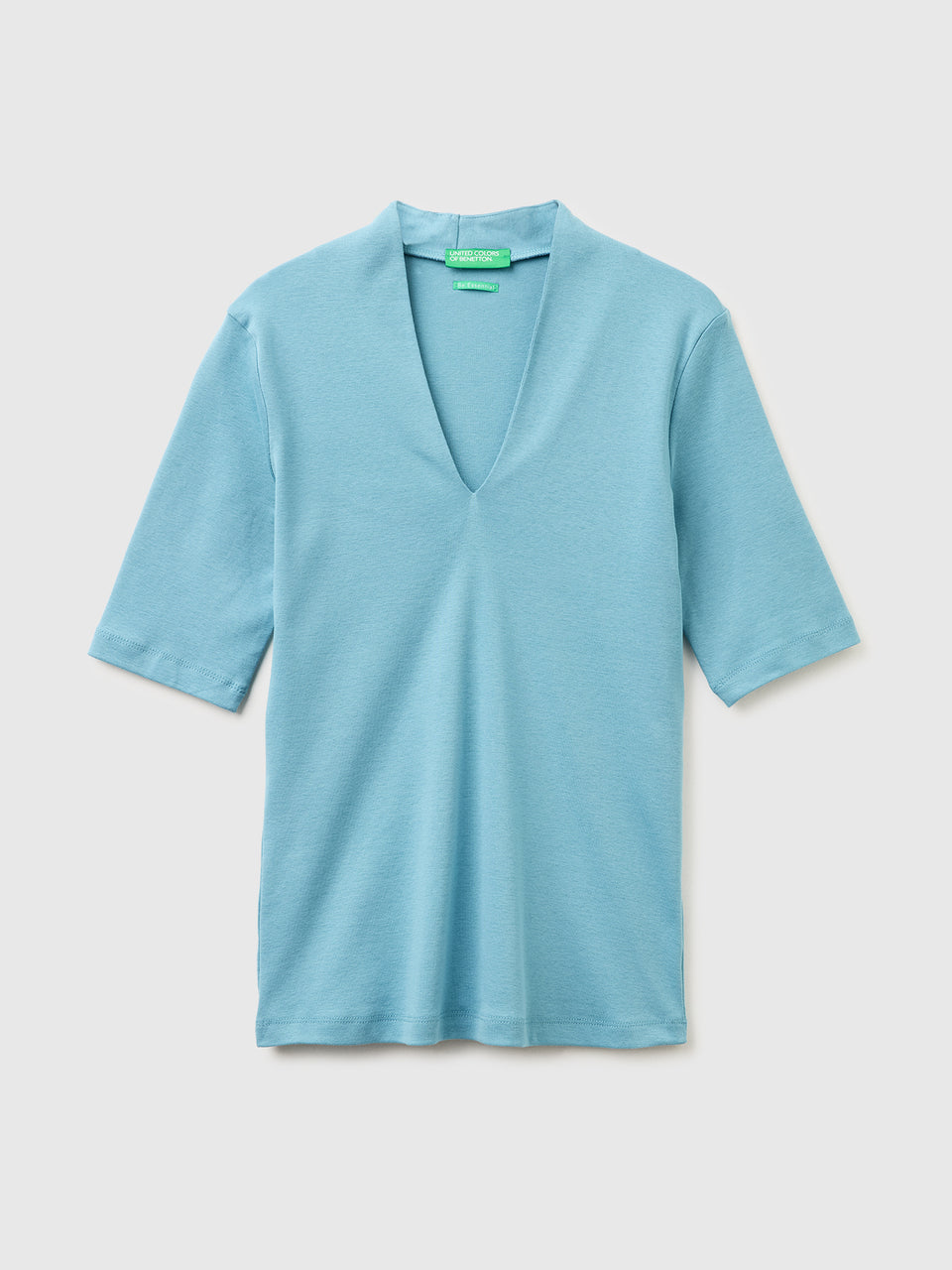 T-shirt slim fit em algodão de fibra longa - ucb_image_FS