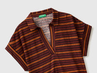 T-shirt às riscas com gola tipo polo - ucb_image_FY
